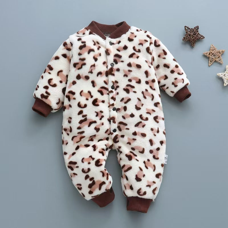 Imported Winter Baby Kids Gentleman Warm Romper for 0-18 months