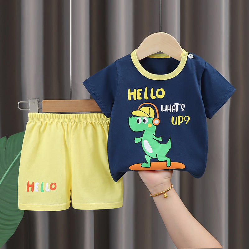 Imported Kids Cotton T-Shirt & Shorts Summer Set