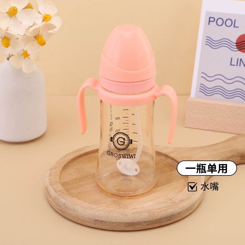 Imported PPSU Plastic Baby Feeder with Handle and Mother Resemblance Nipple