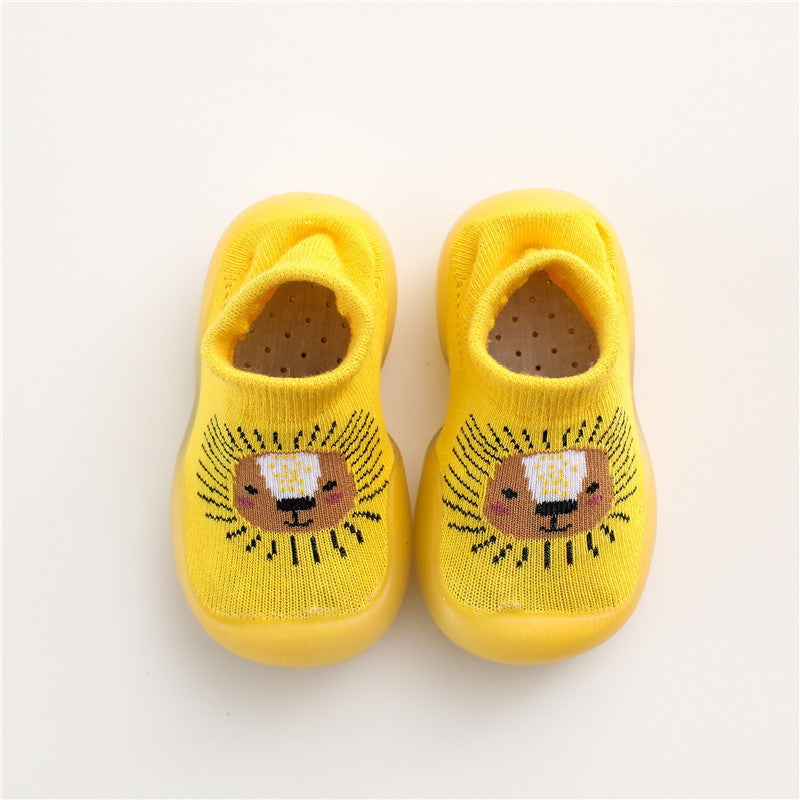 Imported 1 Pair Baby Kids Non Slip Rubber Sole Socks Floor Shoes for 0-3 Years