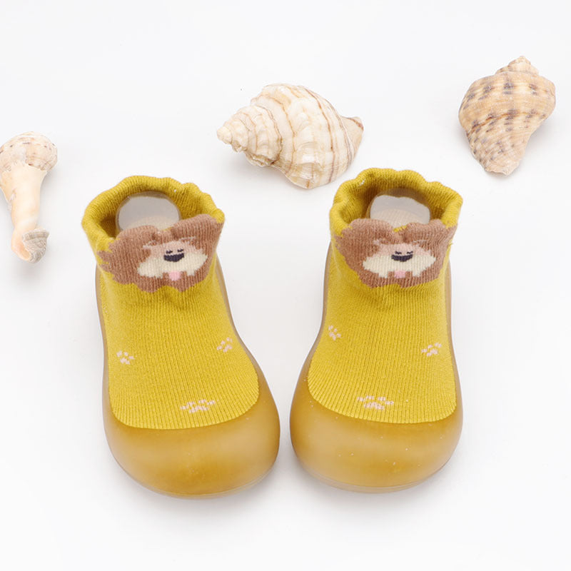 Imported 1 Pair Baby Kids Non Slip Rubber Soft Sole Socks Floor Shoes for 0-12 Months