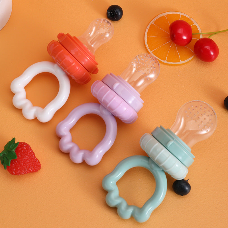 Imported Baby Fresh Fruit Pacifier Strawberry Shape Silicone Nipple Food Feeder