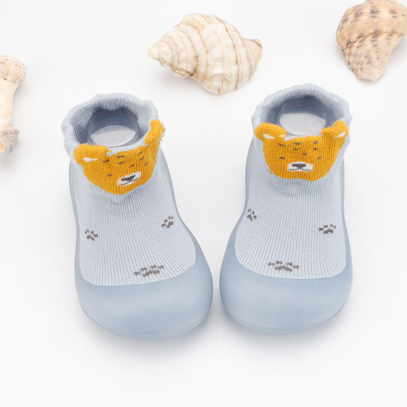 Imported 1 Pair Baby Kids Non Slip Rubber Soft Sole Socks Floor Shoes for 0-12 Months