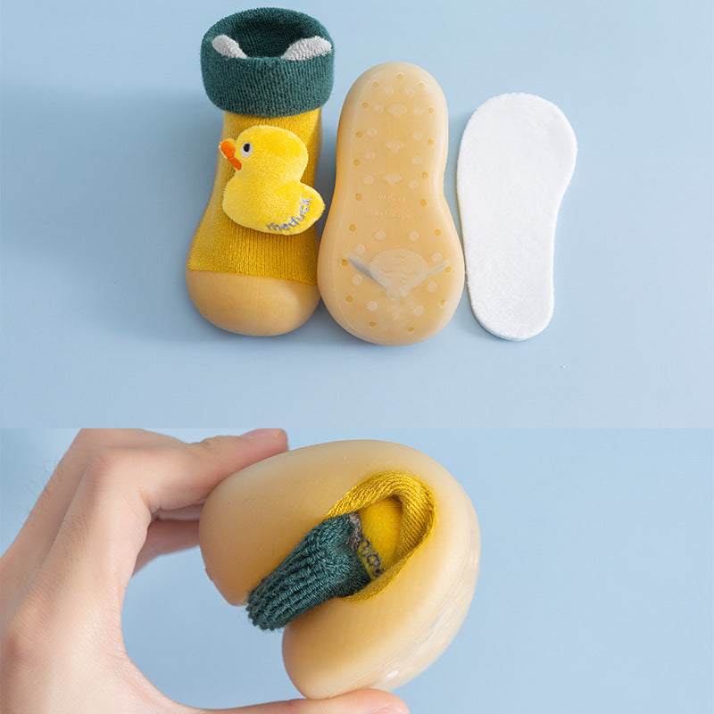 Warm Cartoon Character Shoes for Toddlers 0–3 Years