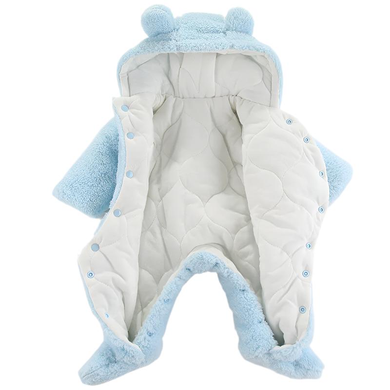 Imported 1 Pc Baby Winter 3D Cute Heart Bear Polyester Filled Warm Polyester Filled Foam Romper for 9 – 18 Months