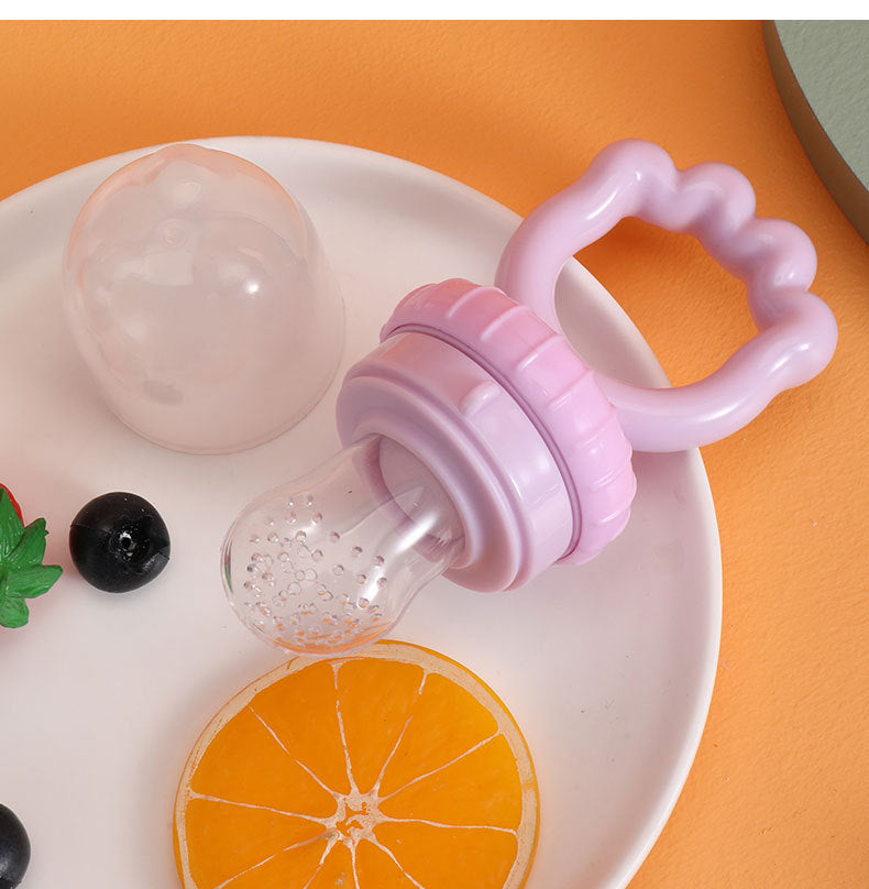 Imported Baby Fresh Fruit Pacifier Strawberry Shape Silicone Nipple Food Feeder