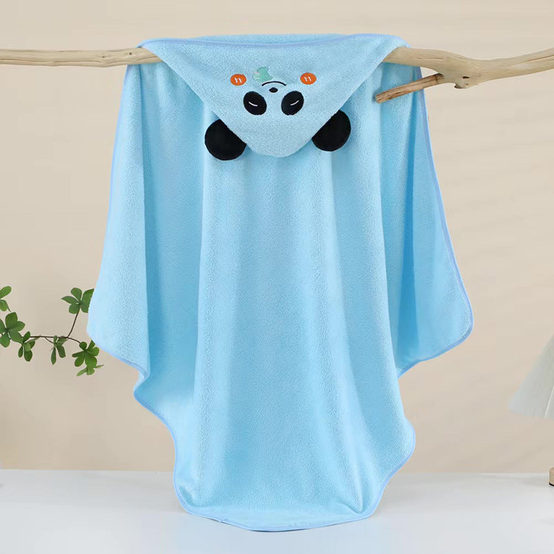 Imported Newborn Baby Cartoon Animal Baby Bath Towel With Hood for 0-12 Months