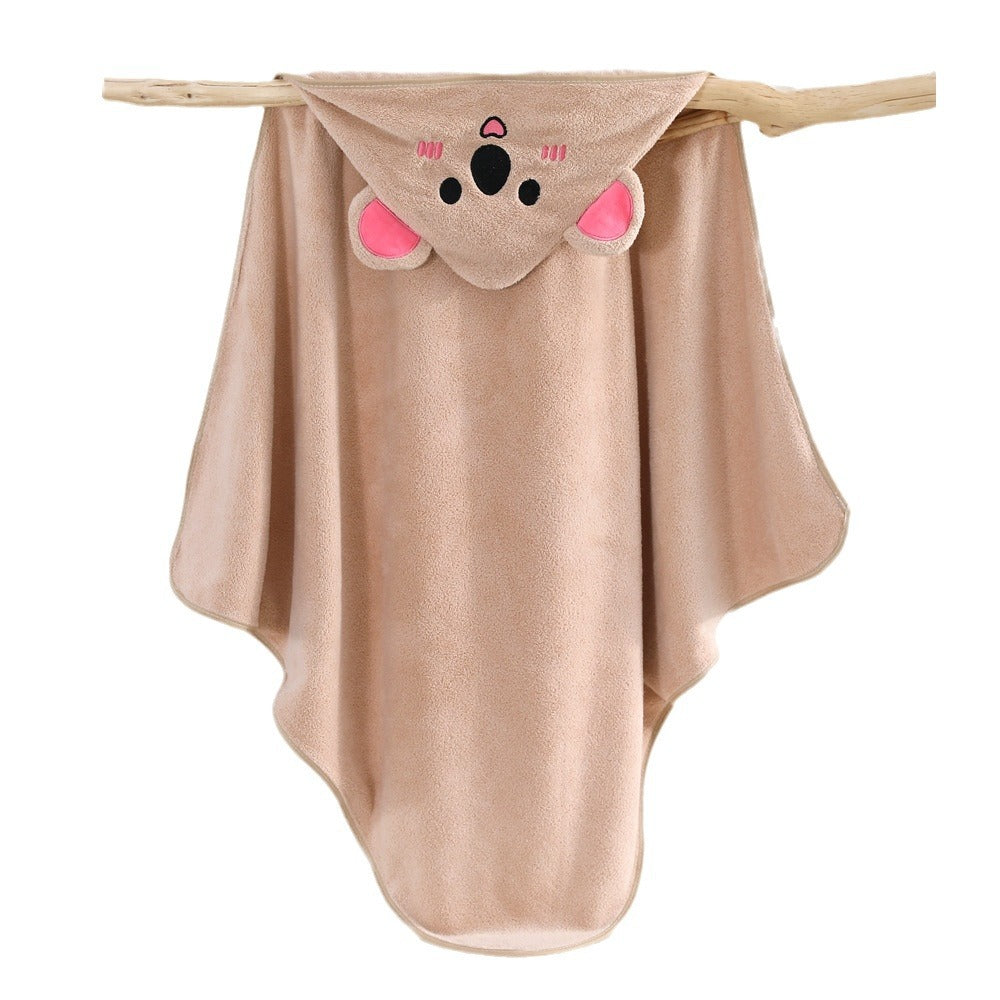 Imported Newborn Baby Cartoon Animal Baby Bath Towel With Hood for 0-12 Months