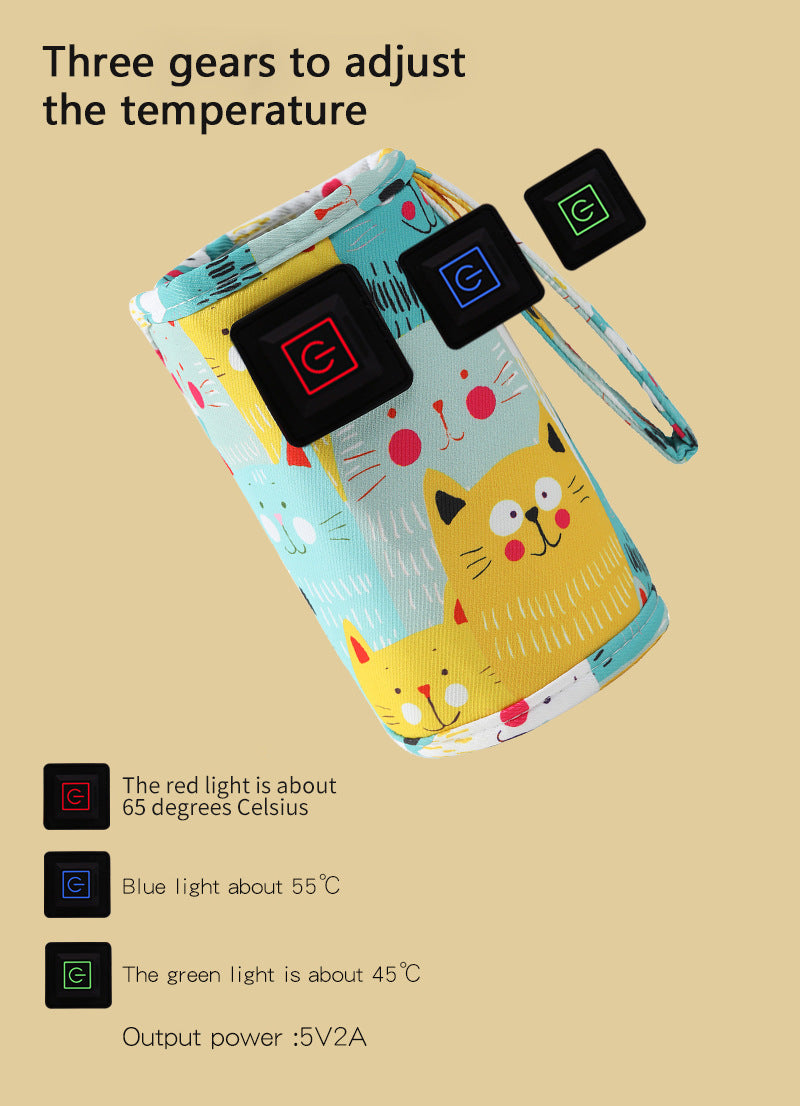 Imported USB Baby Bottle Warmer | Portable Travel Milk Feeder Warmer for Babies