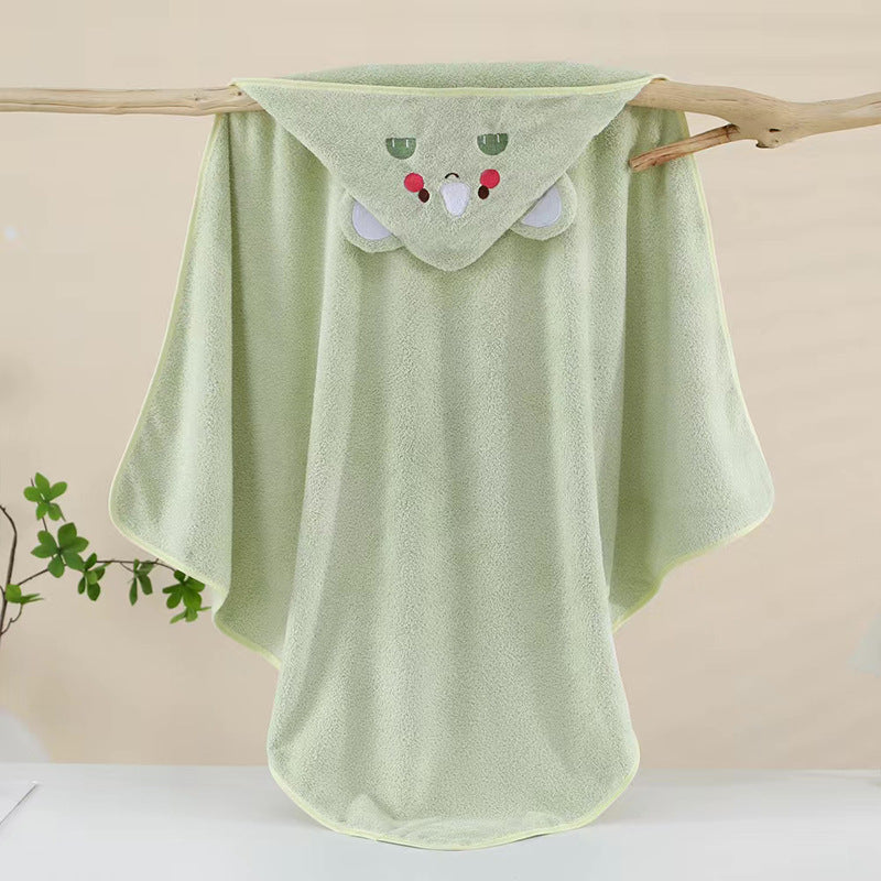 Imported Newborn Baby Cartoon Animal Baby Bath Towel With Hood for 0-12 Months
