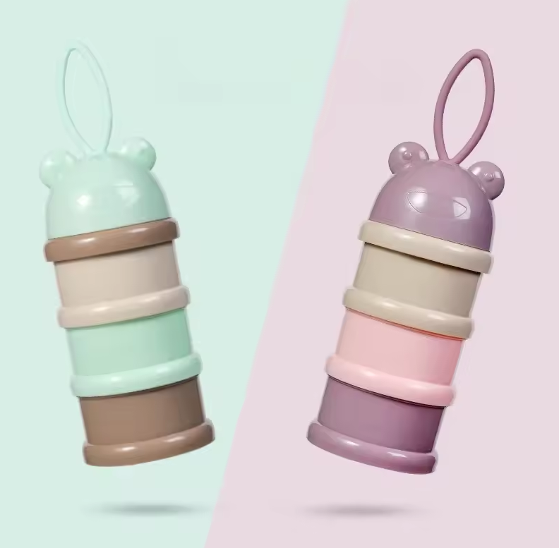 Durable 3 Layer Baby Milk Powder Container