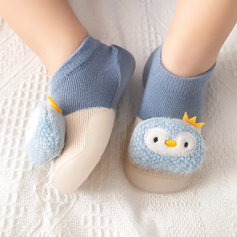 Baby Winter Soft Sole Non-Slip Socks Shoes | Warm Cartoon Character Shoes for Toddlers 0–3 Year