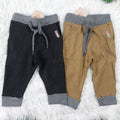 Baby Kids Cotton Trousers – Pack of 2 | Soft & Breathable Pants for Boys & Girls (0–3 Years)