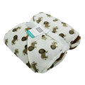 Imported Baby Super Soft Printed Baby Blanket Hooded Wrapping Shawl Comforter Quilt