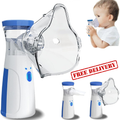 Handheld Portable Mesh Nebulizer Inhaler | Silent Rechargeable Nebulizer for Kids & Adults