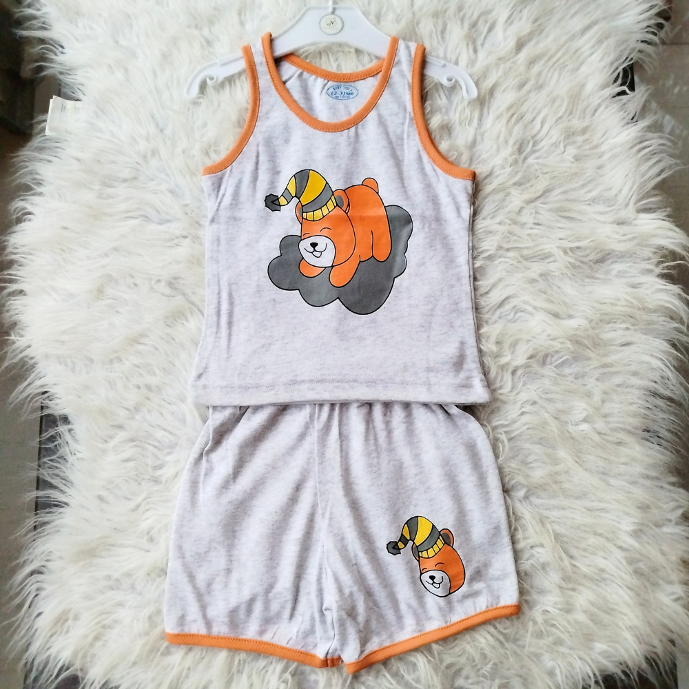 Baby Kids Cute Sleeveless Sando Dress for 3 Months - 5 Years