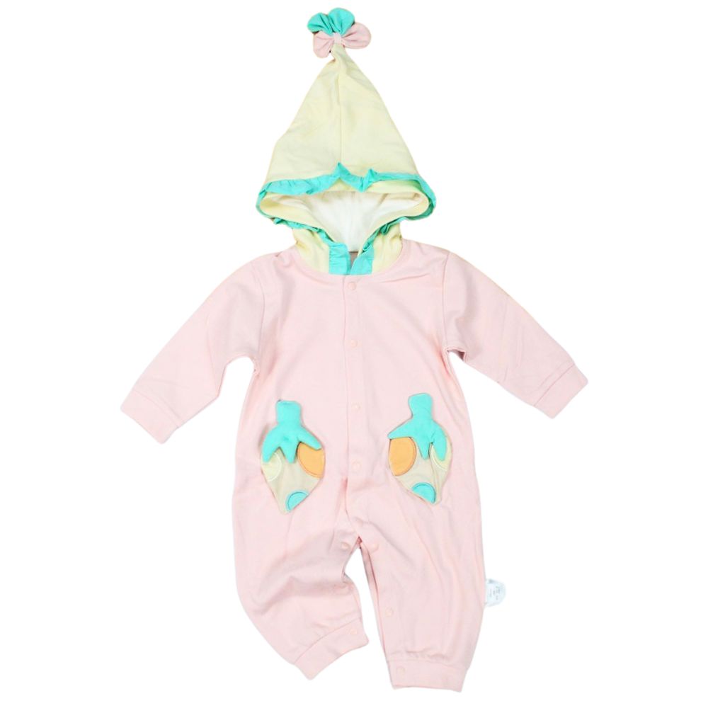 Imported Pink Green Magical Cap Romper for 4months – 2years