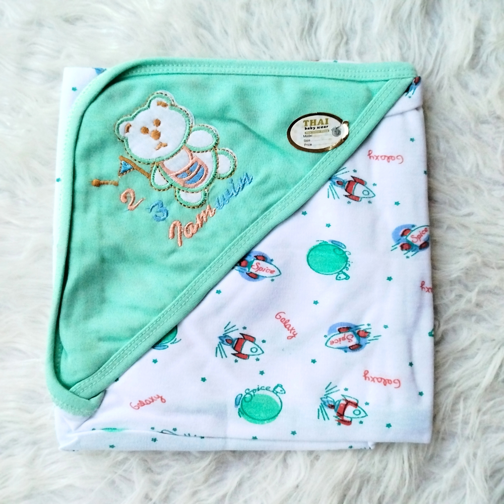 Newborn Baby Embroidered Super Soft Wrapping Sheet - SALE OFFER