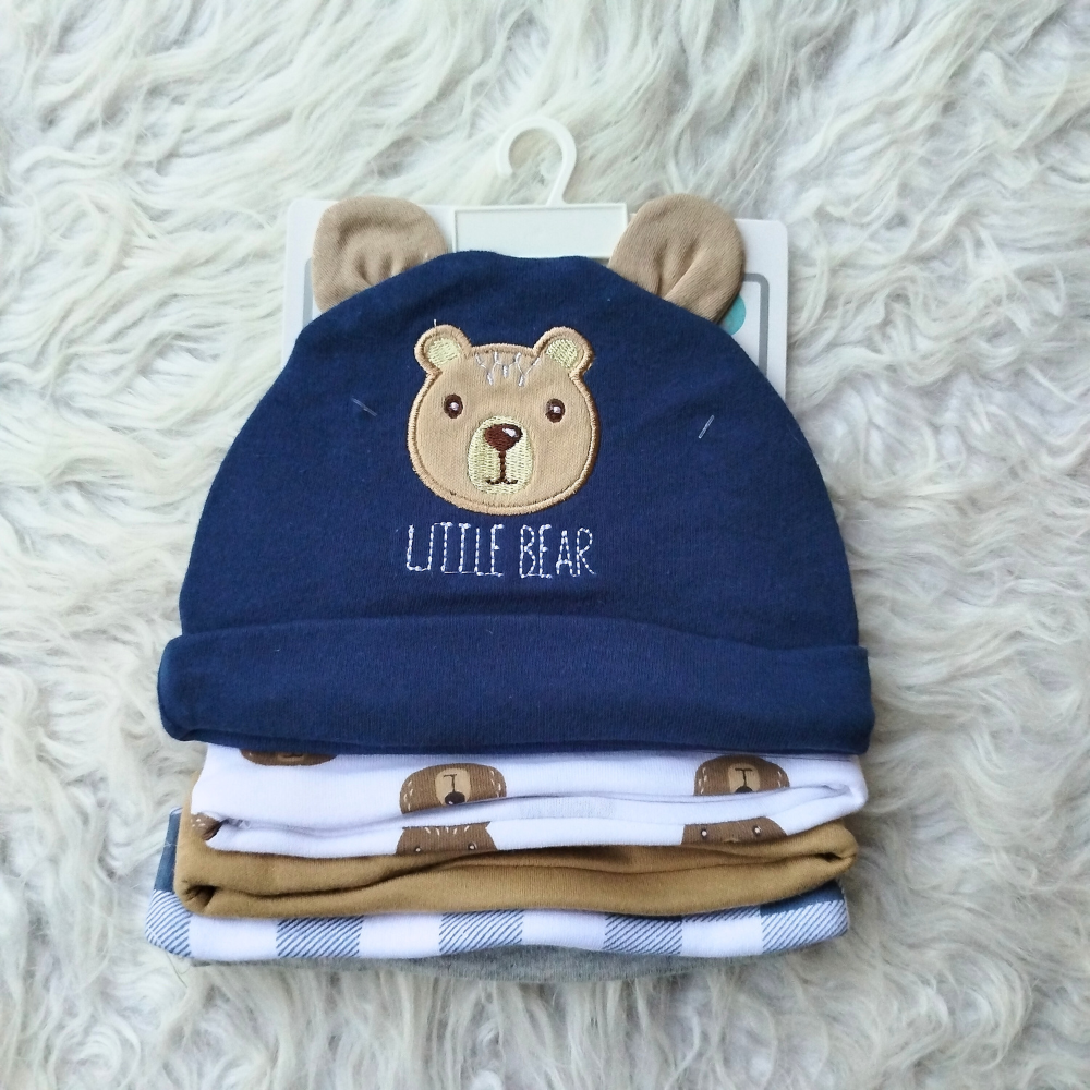 Imported Baby Pack of 5 Cute Caps for 0-9 Months
