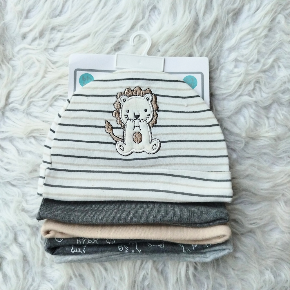 Imported Baby Pack of 5 Cute Caps for 0-9 Months