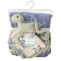 Imported Baby Super Soft Baby Blanket with Plush Toy Attached Face Towel Gift Set