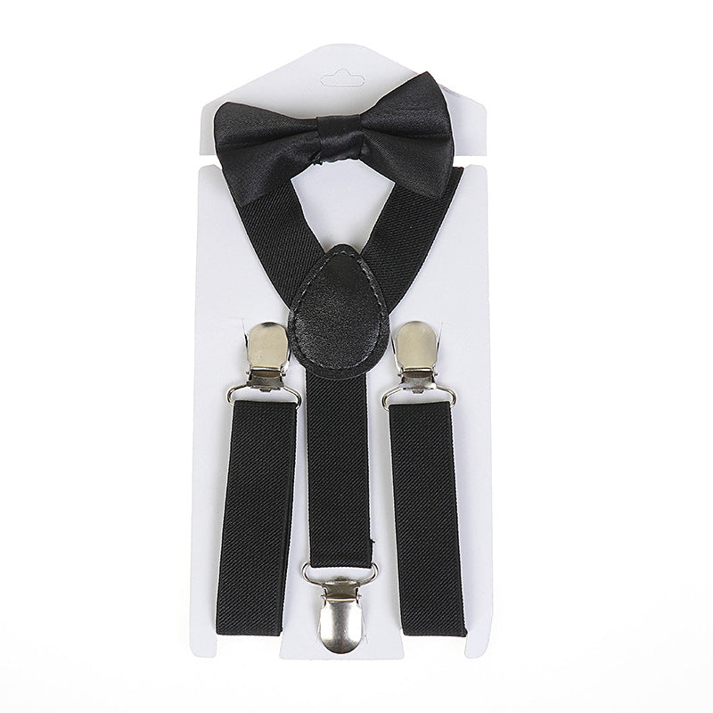 Imported Kids Suspenders Elastic Kids Gallace and Bow –