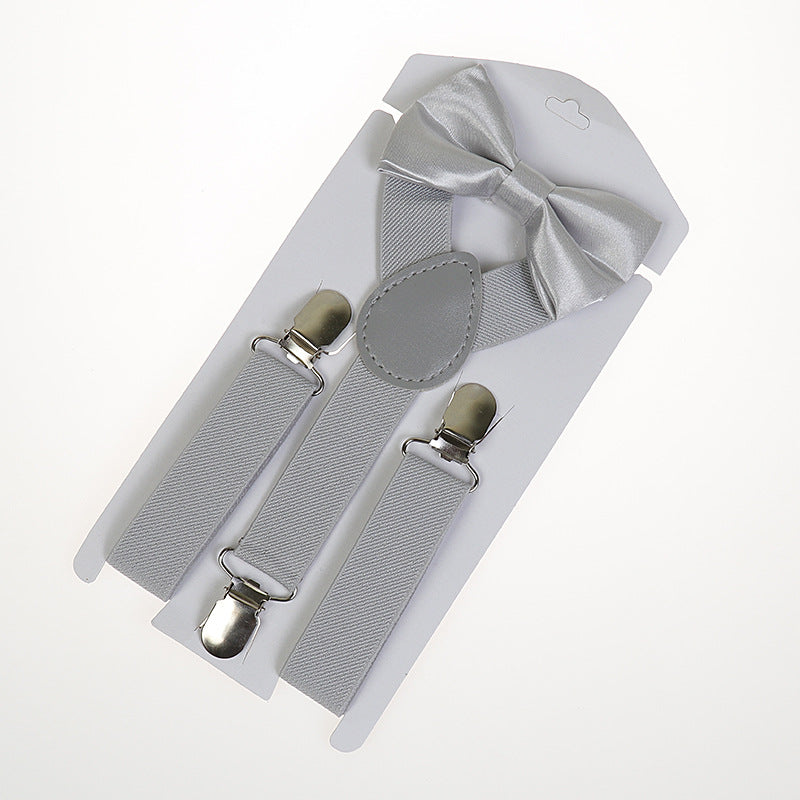 Imported Kids Suspenders Elastic Kids Gallace and Bow