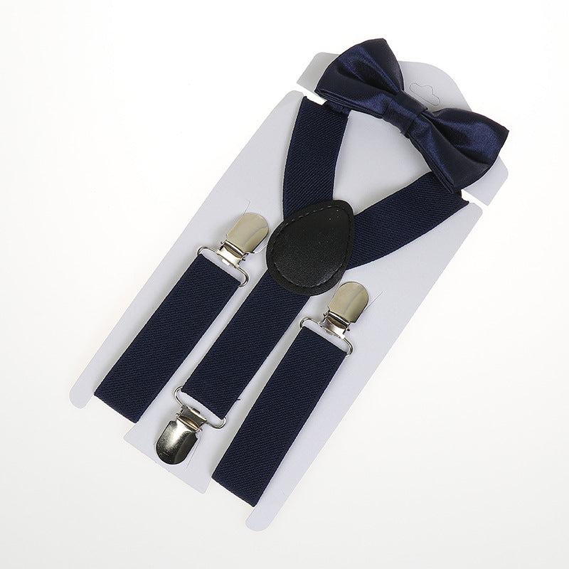 Imported Kids Suspenders Elastic Kids Gallace and Bow