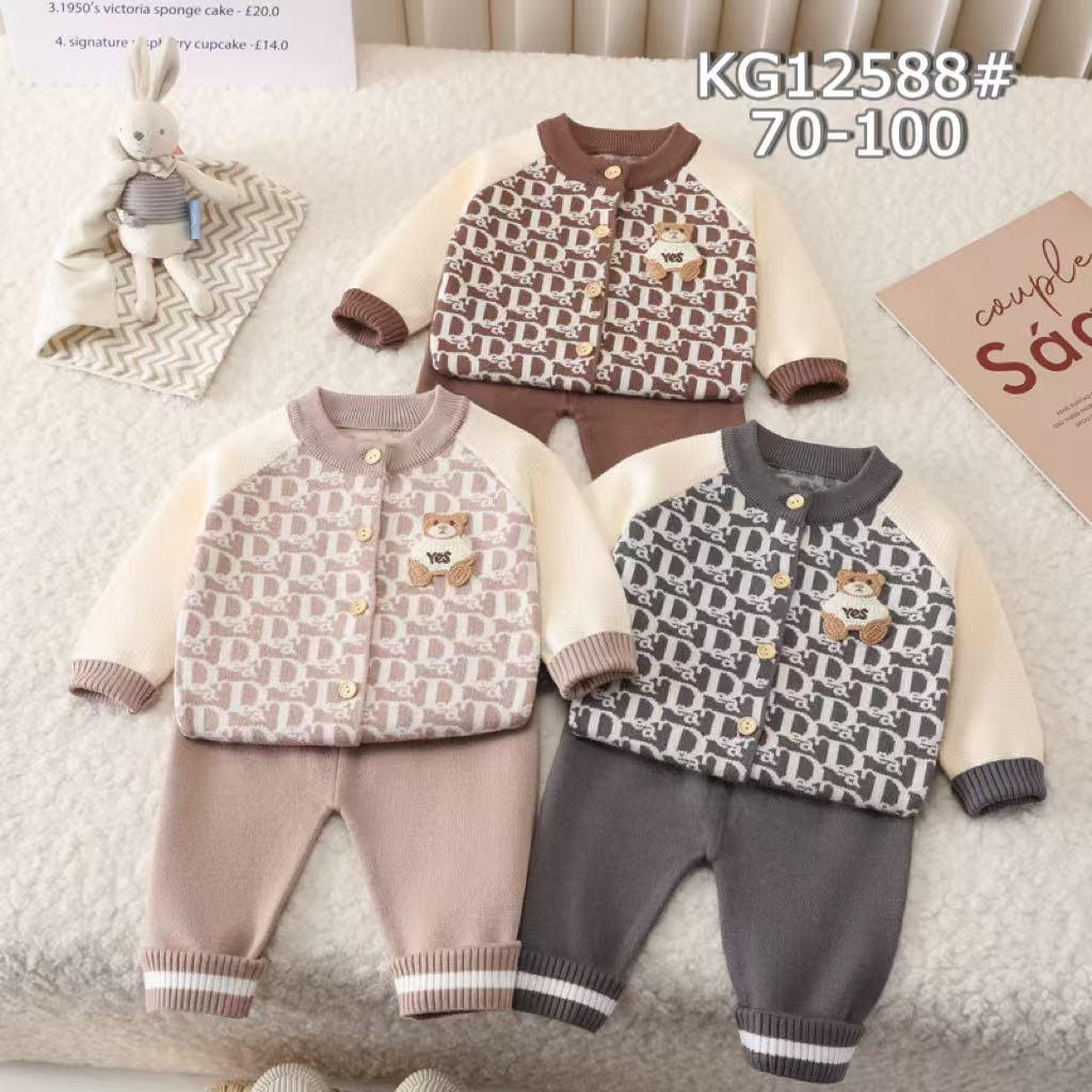 Imported Baby 3D Bear Winter Dress | Rabbit Wool Warm Suit (6–24 Months)