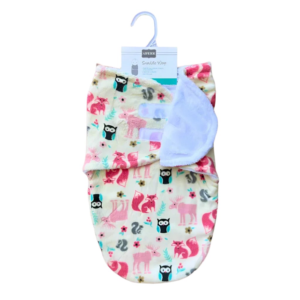 Imported Winter Baby Cute Printed Swaddle Wrap for 0-6 Months