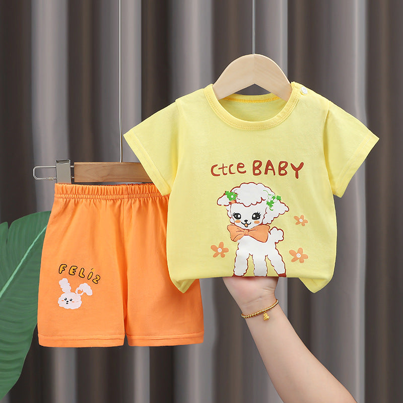 Imported Kids Cotton T-Shirt & Shorts Summer Set