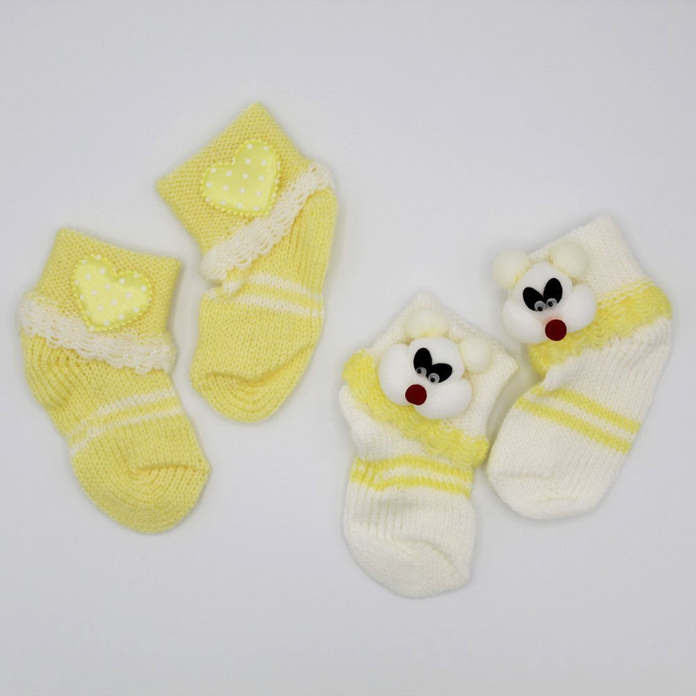 Baby Winter Woolen Socks 2 Pairs Warm Woolen Socks