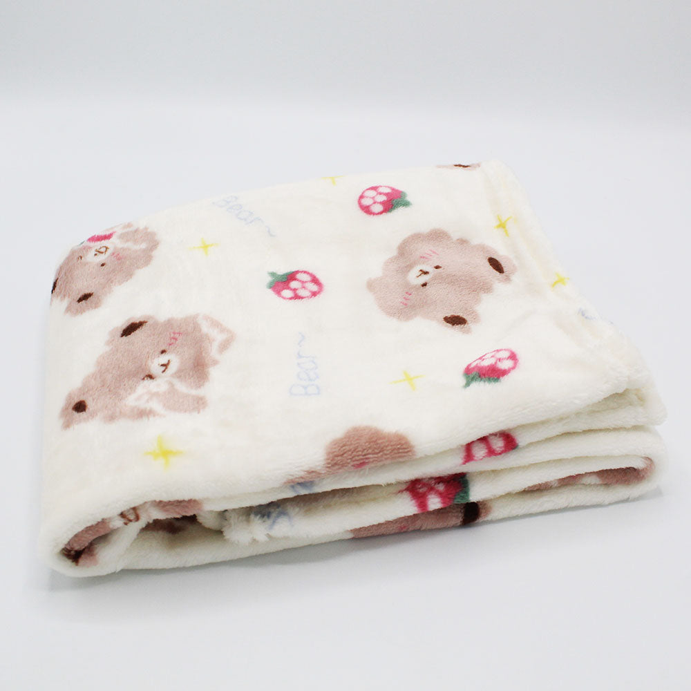 Baby Super Soft Printed Baby Bear Berry AC Blanket Comforter Quilt