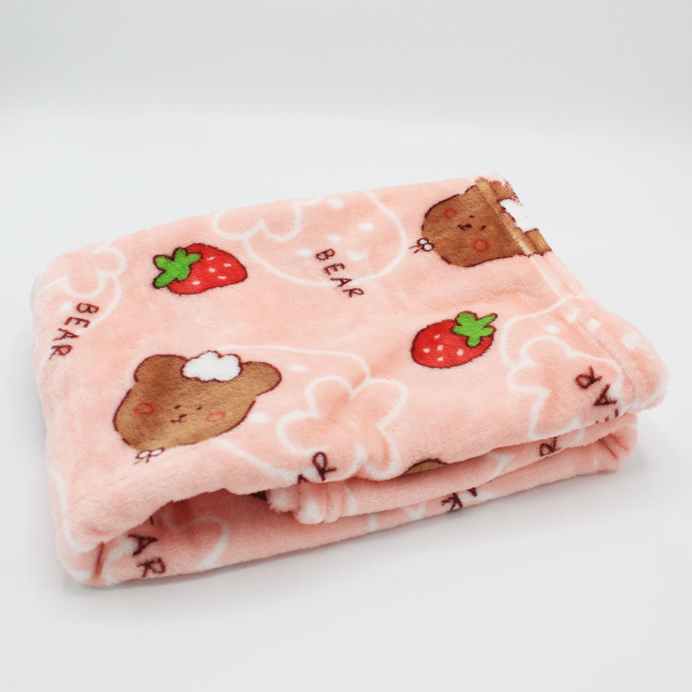 Baby Super Soft Printed Baby Bear Berry AC Blanket Comforter Quilt