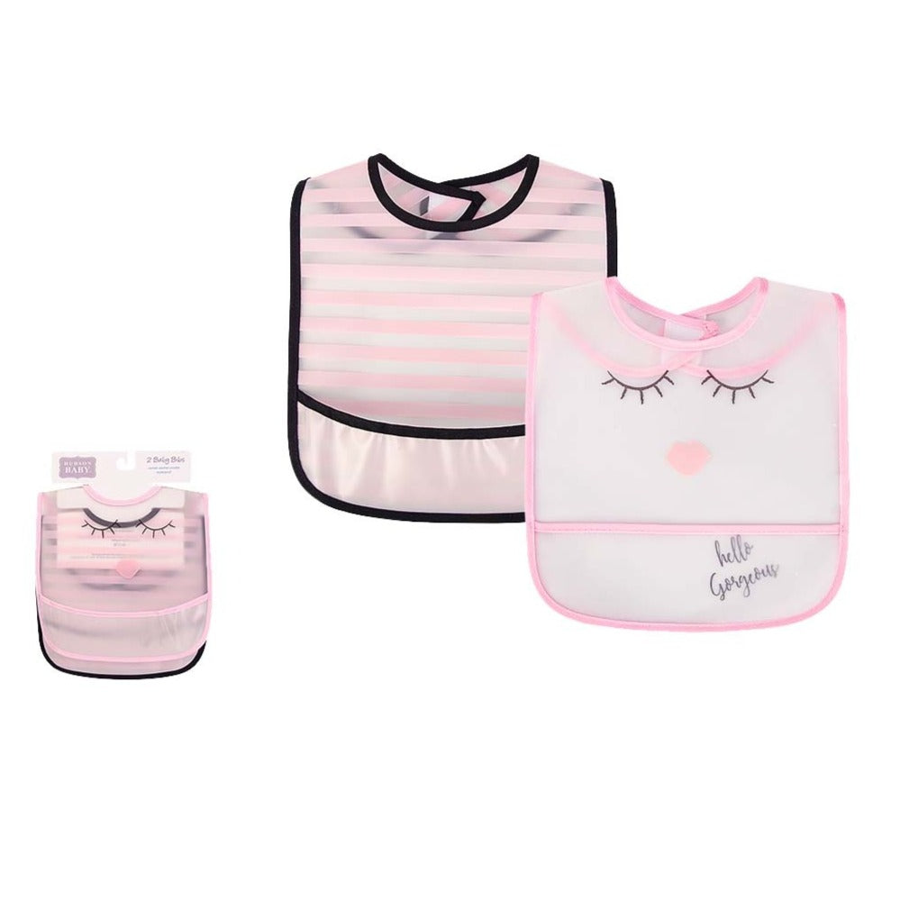 Imported Little Treasure PEVA Waterproof Baby Bibs 2 Pcs Pack