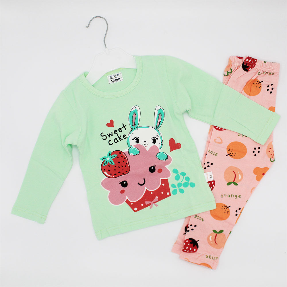 Imported Kids Full Sleeves Pajama Suit for 12 Months - 4 Years