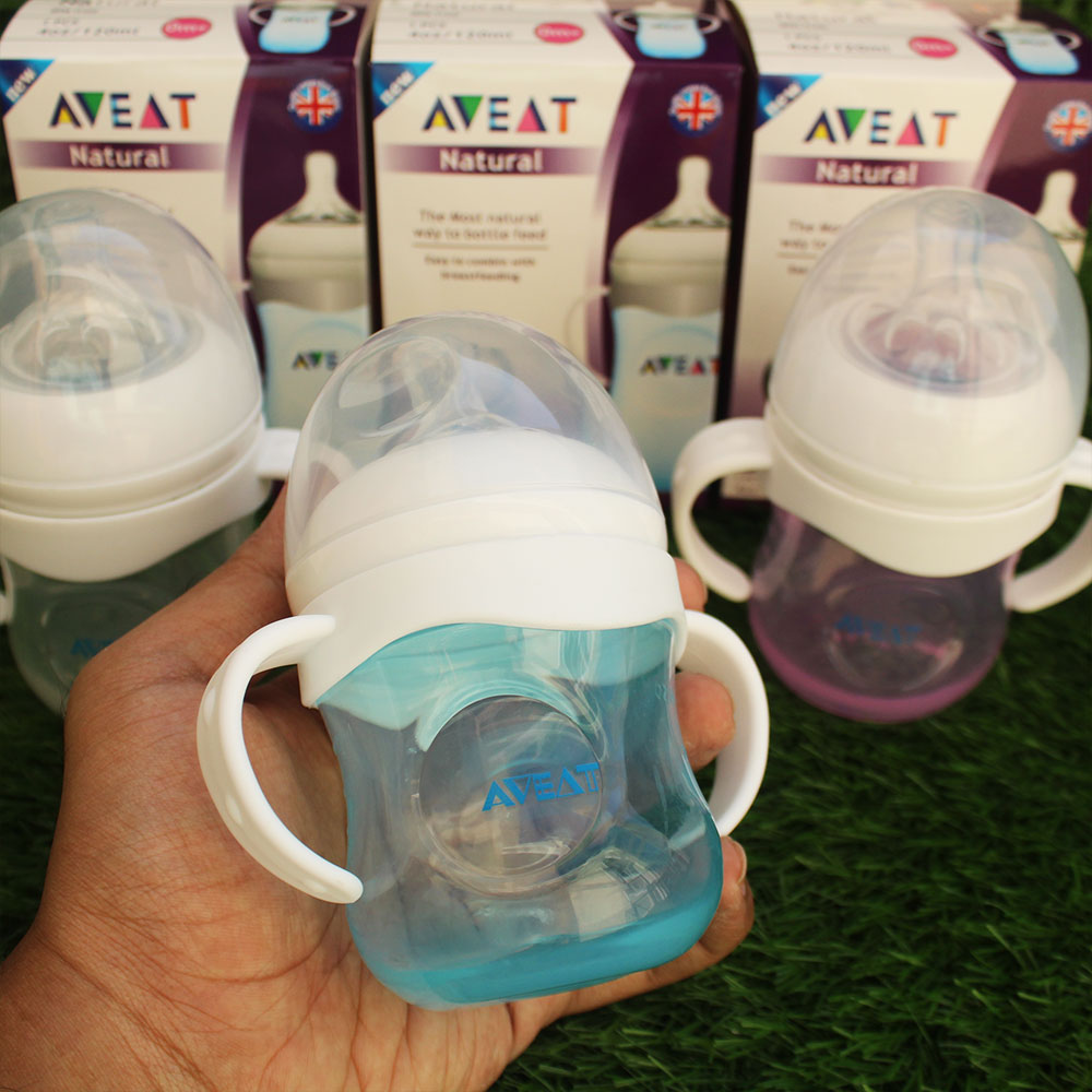 Imported Aveat Plastic Baby Feeder with Handles 120ml - 4oz