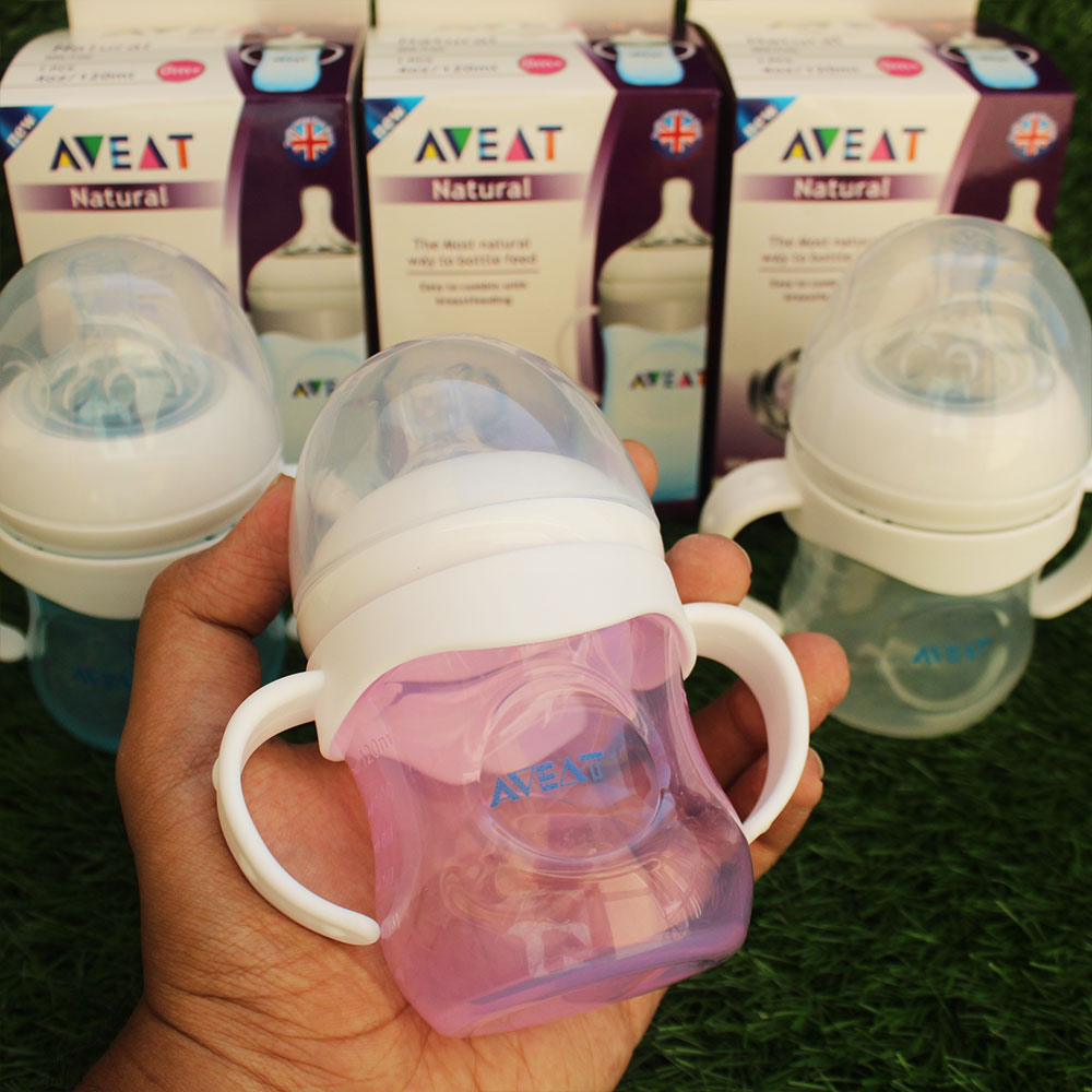 Imported Aveat Plastic Baby Feeder with Handles 120ml - 4oz