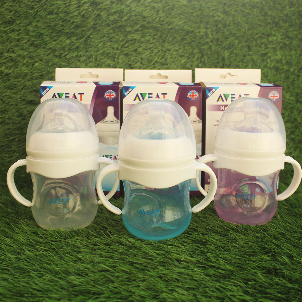 Imported Aveat Plastic Baby Feeder with Handles 120ml - 4oz