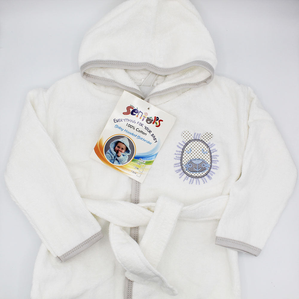 Baby Kids Bath Robe Bath Gown Towel with Full Sleeves and Hood for 0 to 18 Months