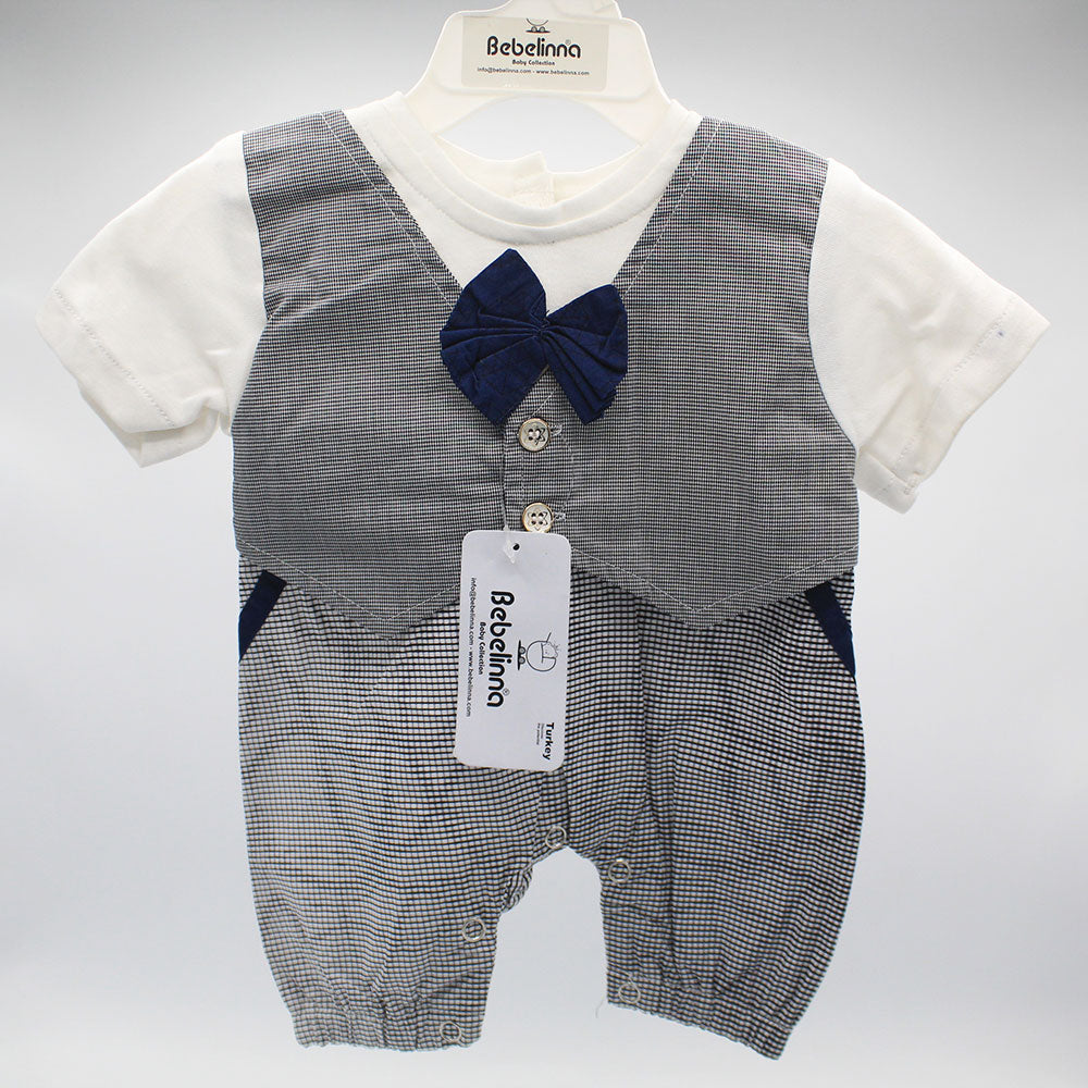 Imported Turkey Baby Gentleman Stylish Romper for 0-9 Months