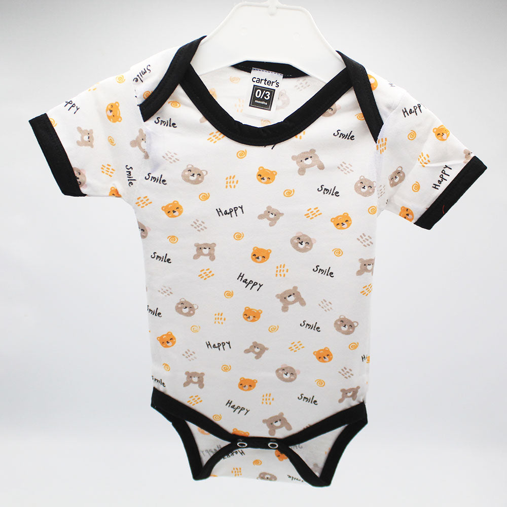 Imported Cute Prints Bodysuit Half Sleeves Onesie Romper for 0-6 Months
