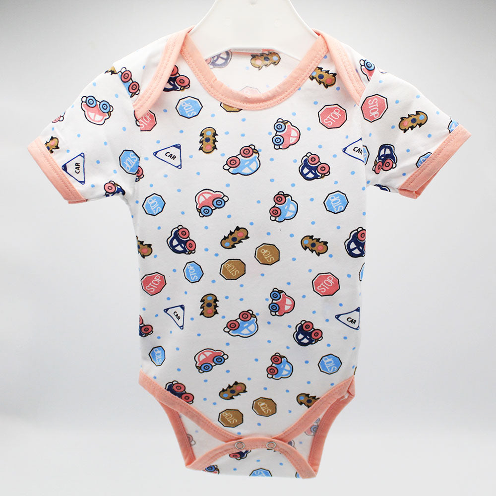 Imported Cute Prints Bodysuit Half Sleeves Onesie Romper for 0-6 Months