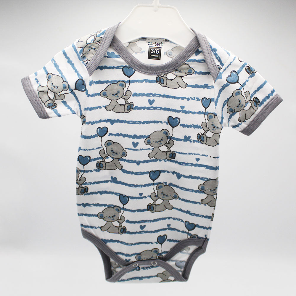 Imported Cute Prints Bodysuit Half Sleeves Onesie Romper for 0-6 Months