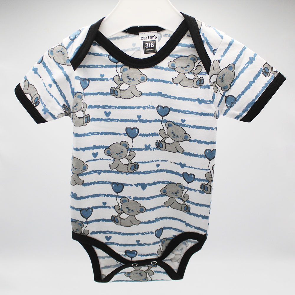 Imported Cute Prints Bodysuit Half Sleeves Onesie Romper for 0-6 Months