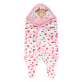 Imported Winter Cute Bear Baby Swaddle Blanket Sleeping Bag Swaddle Wrap with Legs Hood Receiving Blanket 0-6 Months