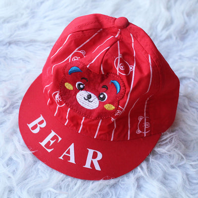 Baby Cute Kids 3d Embroidered Bear Fancy Hat Cap for 0-2 Years