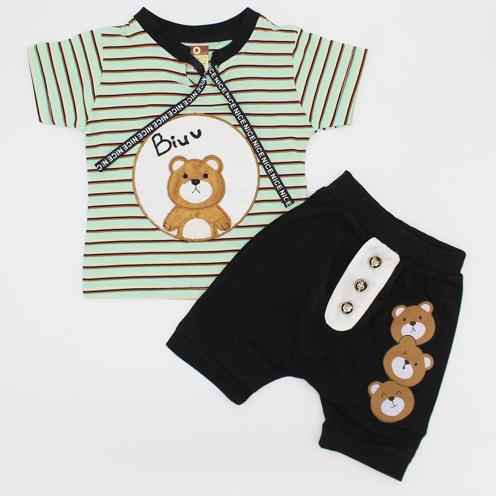 Baby 3D Bear Dress with Bear Shorts for 4 Months - 18 Months