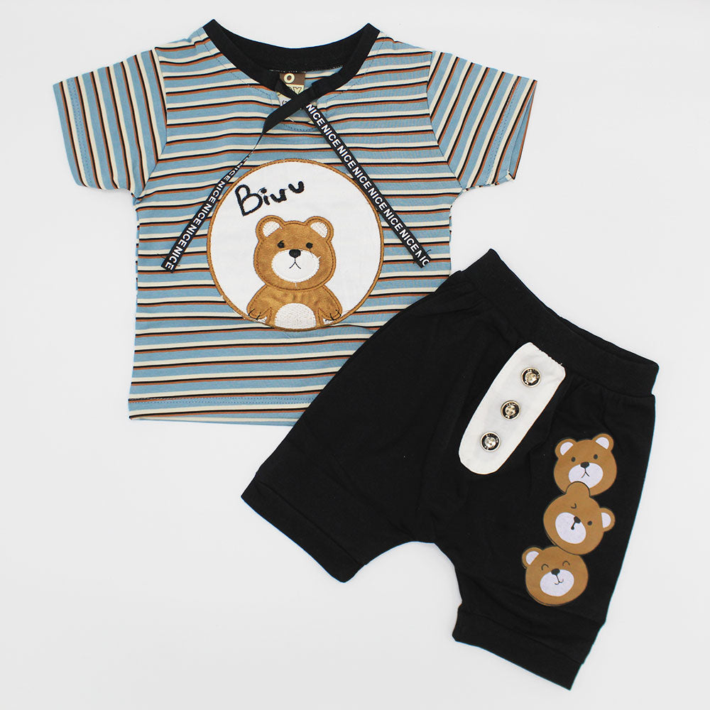 Baby 3D Bear Dress with Bear Shorts for 4 Months - 18 Months