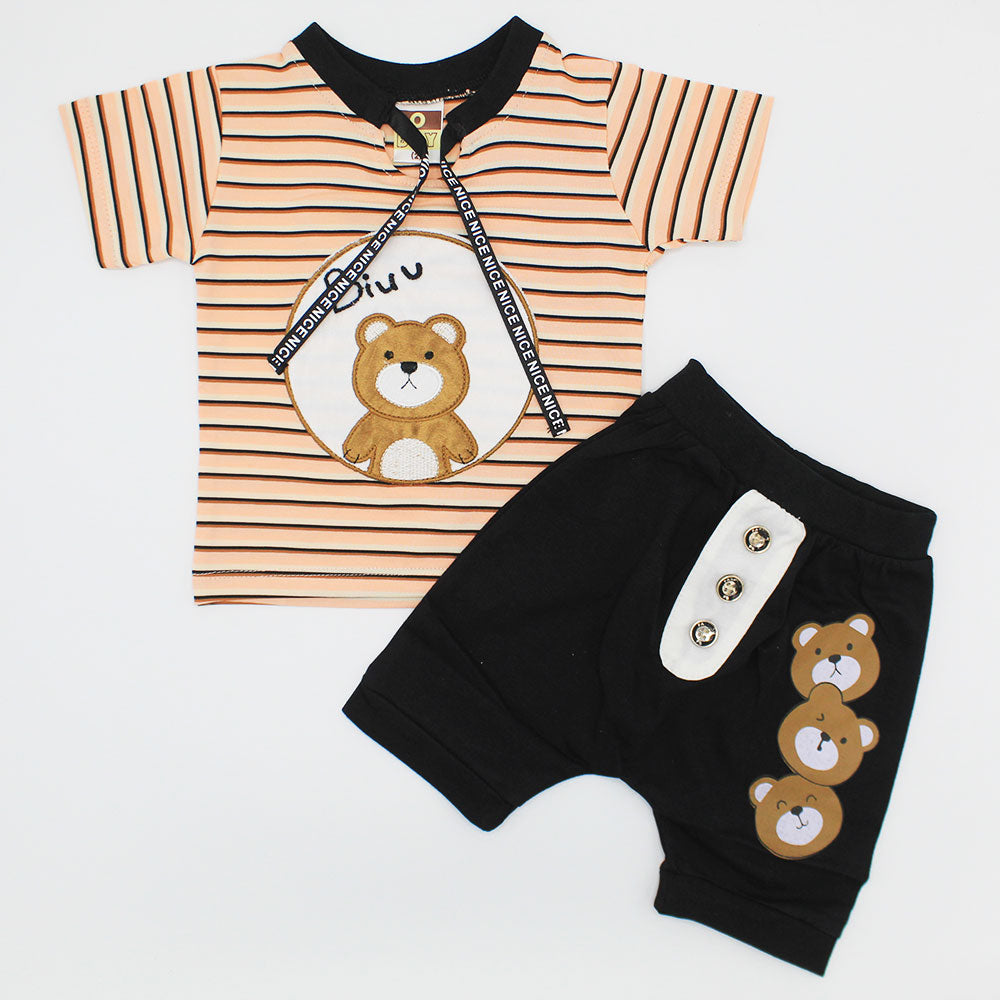 Baby 3D Bear Dress with Bear Shorts for 4 Months - 18 Months